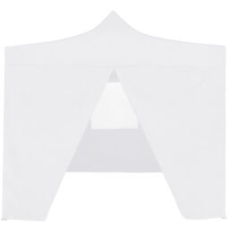 Berkfield Home Professional Folding Party Tent with 4 Sidewalls 2x2 m Steel White - thumbnail 2