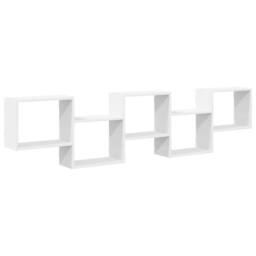 Berkfield Home Wall Cube Shelf 5 Compartments White Engineered Wood - thumbnail 3