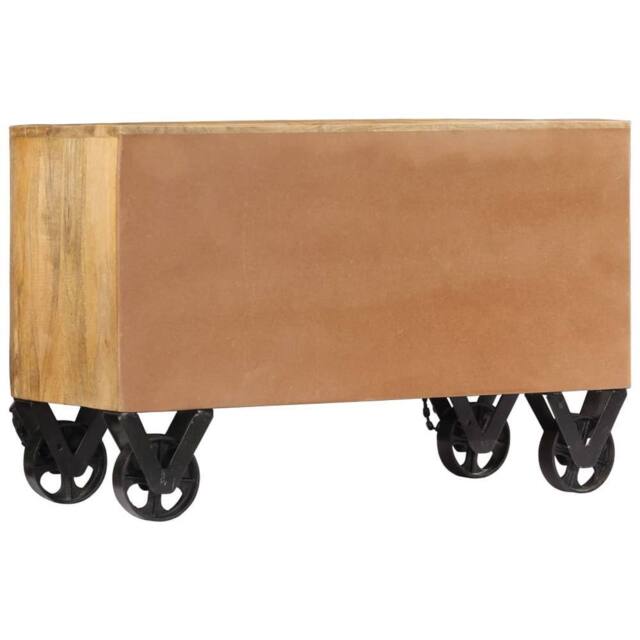 Berkfield Home Shoe Cabinet 86x35x55 cm Solid Mango Wood in Brown - Size: 86 x 35 x 55 cm - image 1