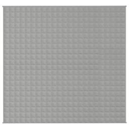 Berkfield Home Weighted Blanket Grey 220x240 cm King 15 kg Fabric - thumbnail 3