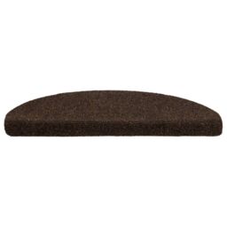 Berkfield Home Self-adhesive Stair Mats 5 pcs Brown 65x21x4 cm Needle Punch - Size: Medium - thumbnail 4
