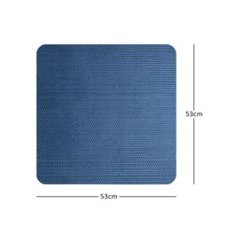 Nicoman Reversible Dual-Colour Blue/Green PVC Anti Slip Shower Mat Bath Mat - Square 53x53cm - Size: 53x53 cm - thumbnail 3