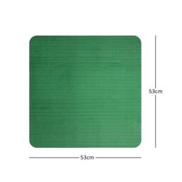 Nicoman Reversible Dual-Colour Blue/Green PVC Anti Slip Shower Mat Bath Mat - Square 53x53cm - Size: 53x53 cm - thumbnail 4