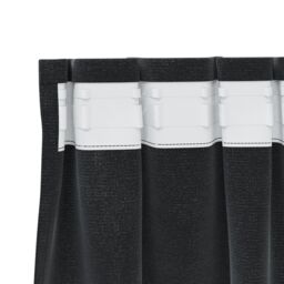 Berkfield Home Blackout Curtains with Top Tape 2 pcs Black Velvet - thumbnail 4