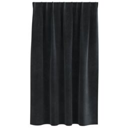 Berkfield Home Blackout Curtains with Top Tape 2 pcs Black Velvet - thumbnail 3