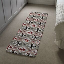 Benjamin Tate Design Egyptian Hieroglyphs In Red & Black Runner Rug in Natural - Size: 67 cm x 230 cm - thumbnail 4