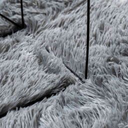 Berkfield Home Shaggy Rug High Pile NAVARRA Silver Grey 60x100 cm Polyester - Size: Medium - thumbnail 7