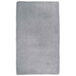 Berkfield Home Shaggy Rug High Pile NAVARRA Silver Grey 60x100 cm Polyester - Size: Medium - thumbnail 2