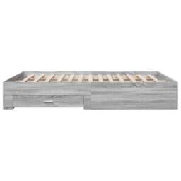 Berkfield Home Modern Bed Frame with Drawers without Mattress Grey Sonoma 160x200 cm - thumbnail 5
