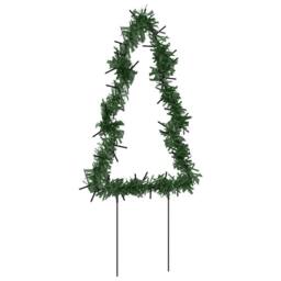 Berkfield Home Christmas Light Decorations with Spikes 3 pcs Tree 50 LEDs 30 cm in Green - thumbnail 8