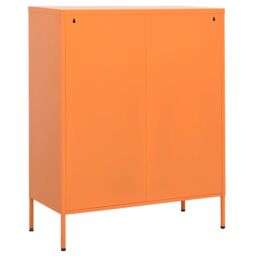 Berkfield Home Storage Cabinet Orange 80x35x101.5 cm Steel - thumbnail 4
