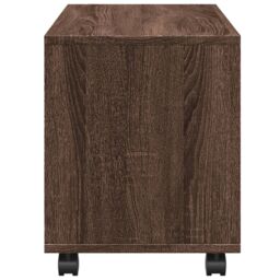 Berkfield Home vidaXL¬†Rolling¬†Cabinet¬†Brown Oak 72x33x42.5 cm Engineered Wood in Brown - thumbnail 6