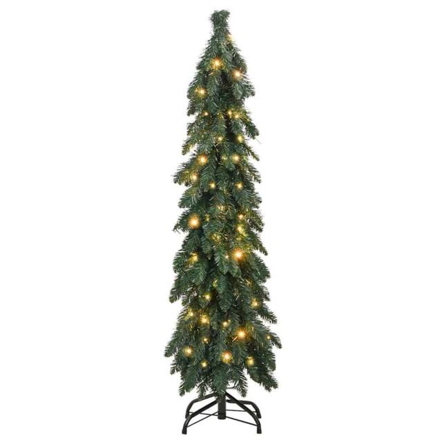 Berkfield Home Beautiful Artificial Pre-lit Christmas Tree with 60 LEDs 120 cm in Green - image 1