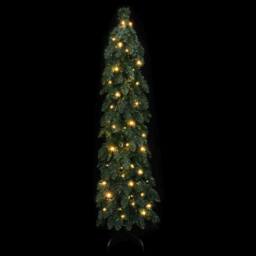 Berkfield Home Beautiful Artificial Pre-lit Christmas Tree with 60 LEDs 120 cm in Green - thumbnail 3