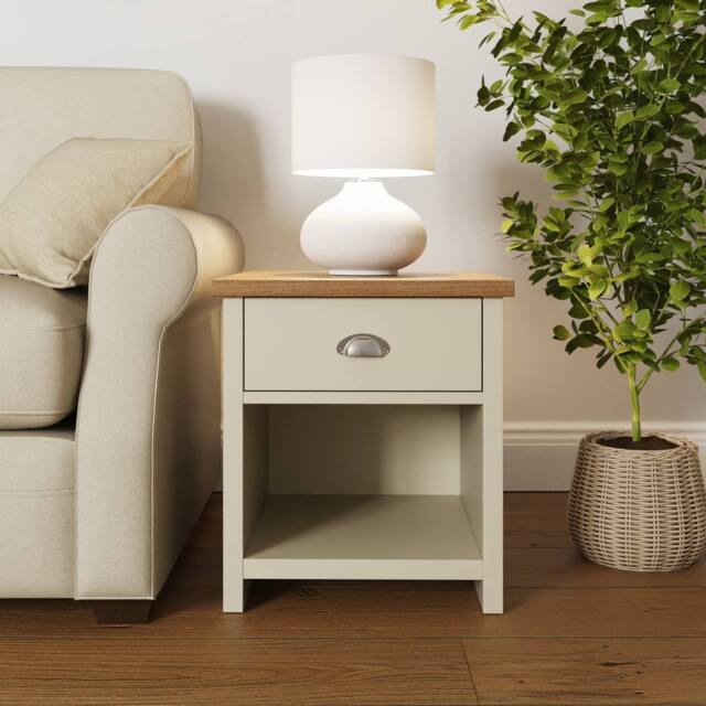 GFW Lancaster Lamp Table in Cream - image 1