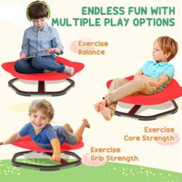 STILVORA Kids' Spinning Chair with 360° Spin Red - thumbnail 6