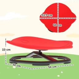 STILVORA Kids' Spinning Chair with 360° Spin Red - thumbnail 4