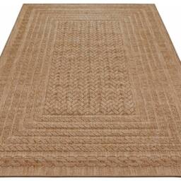 THE RUGS Indoor Outdoor Limonero Rug Sisal Look Durable Rectangular Pile in Beige - Size: 160 cm x 230 cm - thumbnail 4
