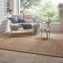 THE RUGS Indoor Outdoor Limonero Rug Sisal Look Durable Rectangular Pile in Beige - Size: 160 cm x 230 cm - thumbnail 6