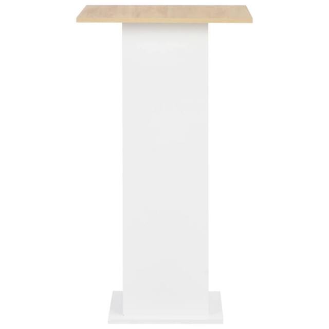 Berkfield Home Durable Bar Table White & Sonoma Oak 60x60x110 cm - Size: 60 x 60 x 110 cm - image 1