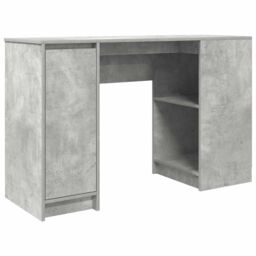 Berkfield Home Desk Concrete Grey 120x42x76 cm Engineered Wood - Size: 120 x 42 x 76 cm - thumbnail 2