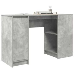 Berkfield Home Desk Concrete Grey 120x42x76 cm Engineered Wood - Size: 120 x 42 x 76 cm - thumbnail 4