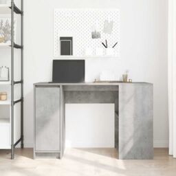 Berkfield Home Desk Concrete Grey 120x42x76 cm Engineered Wood - Size: 120 x 42 x 76 cm - thumbnail 3