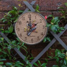 mysmartbuy Chaffinch Indoor or Outdoor Clock - Battery Powered Weather Resistant Wall or Fence Clock with Bird Design for Home or Garden - thumbnail 3