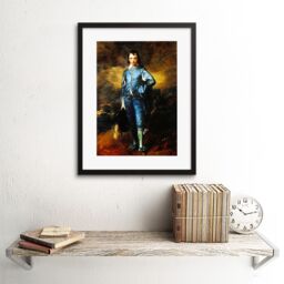 Artery8 Painting Portrait Study 1770 Thomas Gainsborough Blue Boy Artwork Framed Wall Art Print 12X16 Inch in Black - thumbnail 2