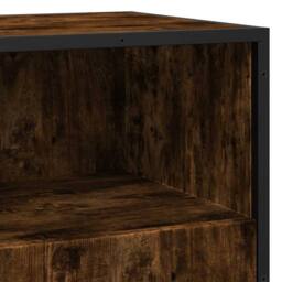 Berkfield Home Sideboard Smoked Oak 68x35x76 cm Engineered Wood in Brown - Size: 68 x 35 x 76 cm - thumbnail 8