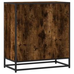 Berkfield Home Sideboard Smoked Oak 68x35x76 cm Engineered Wood in Brown - Size: 68 x 35 x 76 cm - thumbnail 6