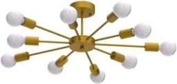 Garwarm Modern Gold Flush Mount Ceiling Light Chandeliers - thumbnail 4