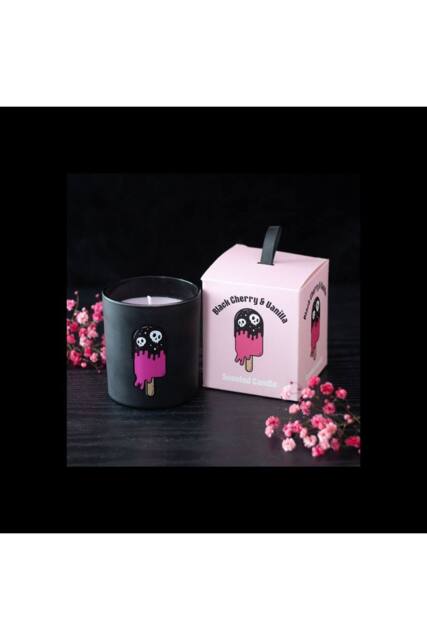 KDMD Black Cherry Vanilla Scented Glass Candle With 28 Hour Burn - image 1