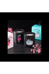 KDMD Black Cherry Vanilla Scented Glass Candle With 28 Hour Burn - thumbnail 5