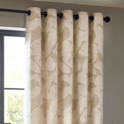 HOEM Brinn Abstract Geometric Room Darkening Eyelet Curtains in Natural - Size: 168 cm width x 137 cm drop - thumbnail 3