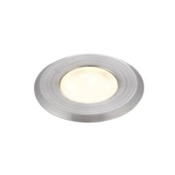 Netlighting Cove Integrated LED Outdoor Coastal Recessed Light Marine Grade Brushed Stainless Steel Frosted IP67 in Grey - thumbnail 1