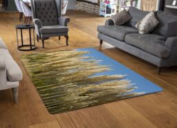 Benjamin Tate Design Pampus Grass Designer Rug in Natural - Size: Large - thumbnail 2