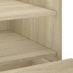Berkfield Home Decorative Bedside Cabinet Sonoma Oak 45x50x50 cm Engineered Wood in Light Oak - Size: 45 x 50 x 50 cm - thumbnail 9