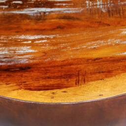 Berkfield Home Beautiful Coffee Table Bowl-shaped with Steel Base Solid Reclaime in Brown - thumbnail 5