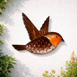 Country Living Robin Wall Decor in Brown - thumbnail 1