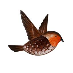 Country Living Robin Wall Decor in Brown - thumbnail 2