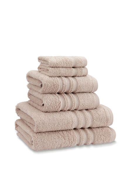 Catherine Lansfield 'Zero Twist' Cotton 6 Piece Towel Bale in Natural - image 1