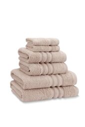 Catherine Lansfield Zero Twist Cotton 6 Piece Towel Bale in Natural