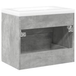 Berkfield Home Durable 2 Piece Bathroom Furniture Set Concrete Grey Engineered Wood - thumbnail 6