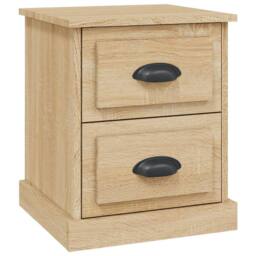 Berkfield Home Bedside Cabinet Sonoma Oak 39x39x47.5 cm Engineered Wood in Brown - thumbnail 1