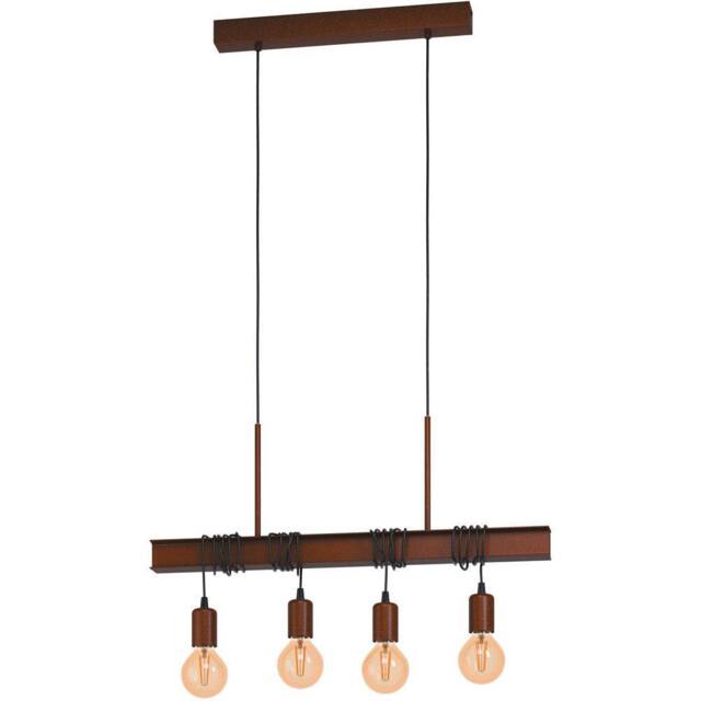 Loops Stylish Antique Brown E27 Ceiling Pendant Light Indoor Space Fixture - image 1