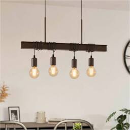 Loops Stylish Antique Brown E27 Ceiling Pendant Light Indoor Space Fixture - thumbnail 3