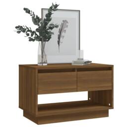 Berkfield Home TV Cabinet Brown Oak 70x41x44 cm Engineered Wood - Size: 70 x 41 x 44 cm - thumbnail 4