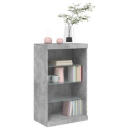 Berkfield Home Sideboard with LED Lights Concrete Grey 60.5x37x100 cm - thumbnail 5