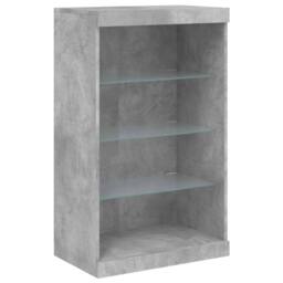 Berkfield Home Sideboard with LED Lights Concrete Grey 60.5x37x100 cm - thumbnail 3
